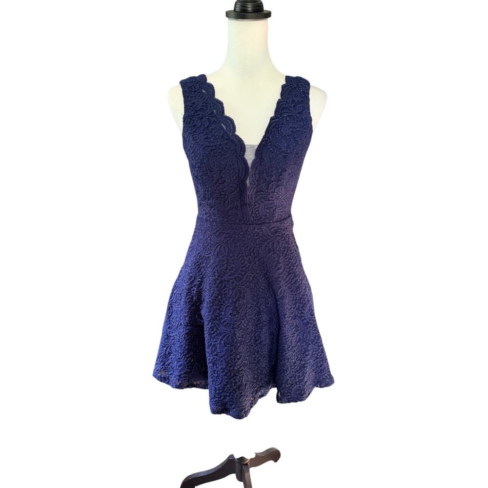 City Studio Blue Dress Short size 0
